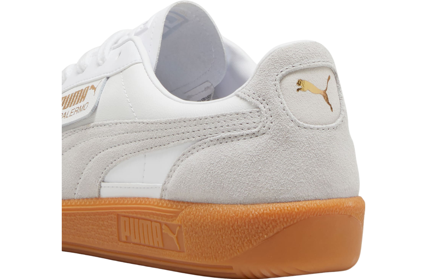 Puma Palermo Leather White / Glacial Gray / Gum