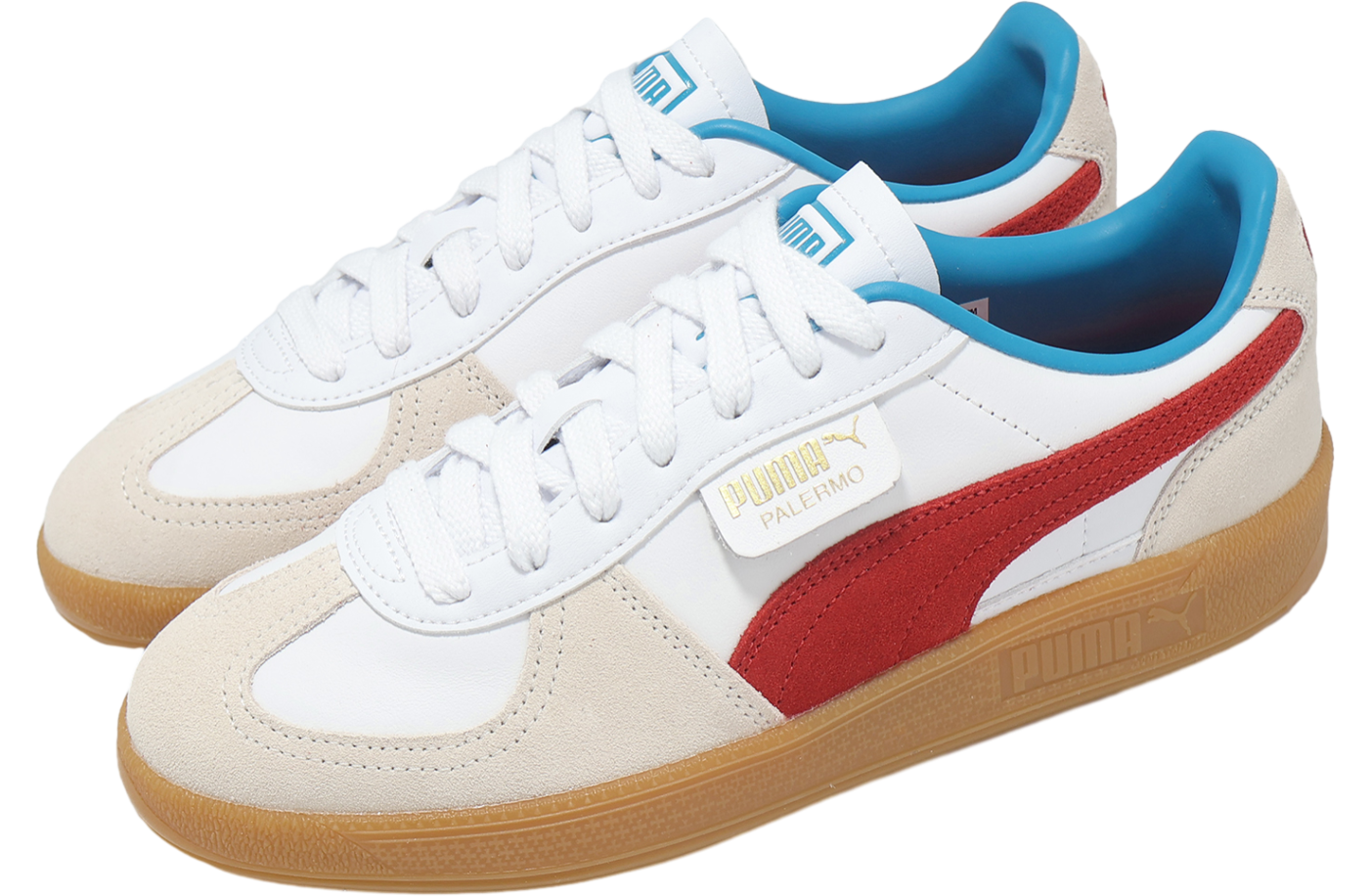 Puma Palermo Lth White / Blue Horizon