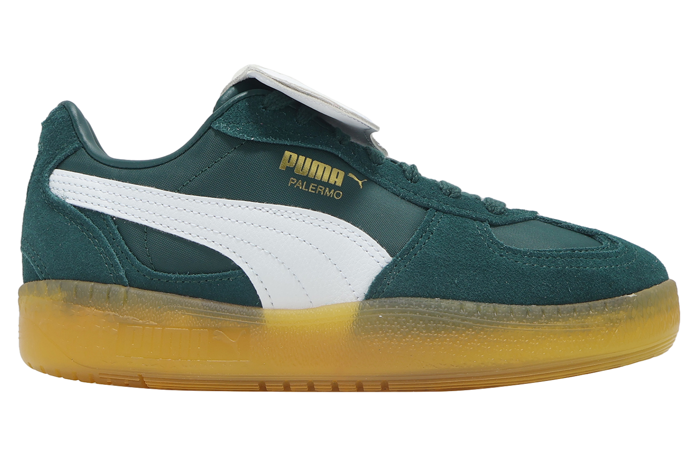 Puma Palermo Moda Tongue Wmns Green / White Puma Palermo Moda Tongue Wmns Green / White