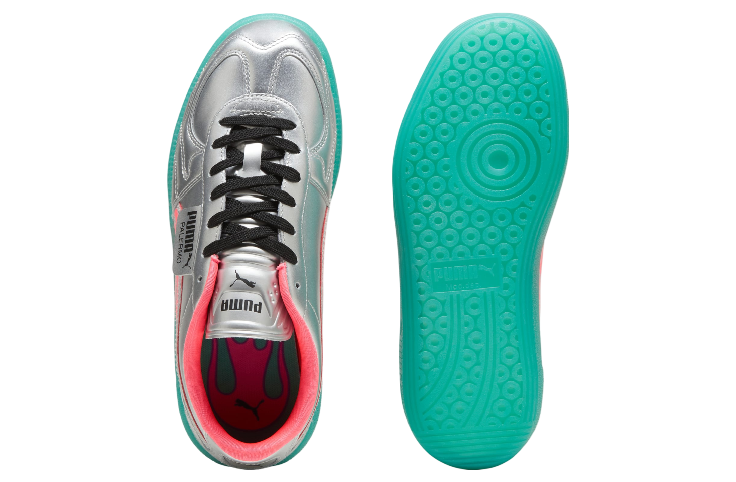 Puma Palermo New Gen Footy Silver / Sparkling Green