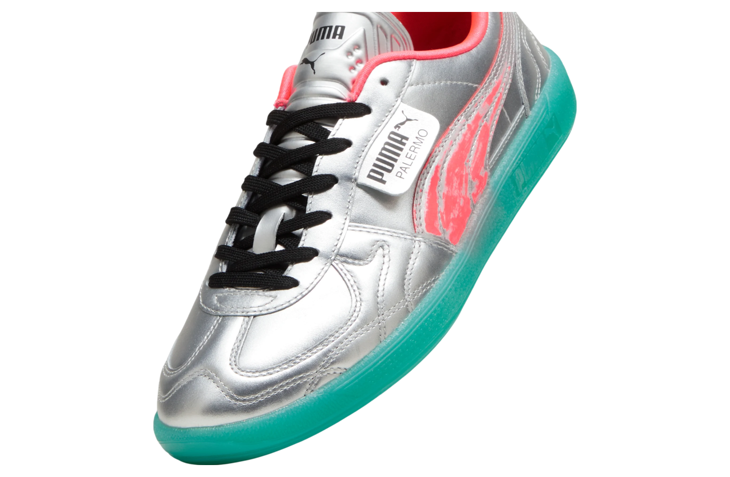 Puma Palermo New Gen Footy Silver / Sparkling Green