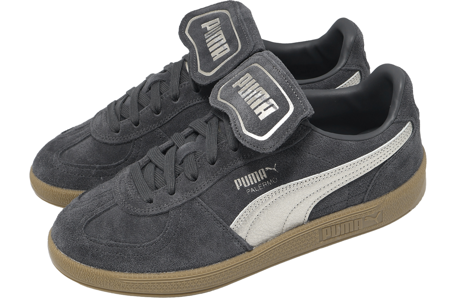 Puma Palermo Premium Metallic Dusky Gray / Gum