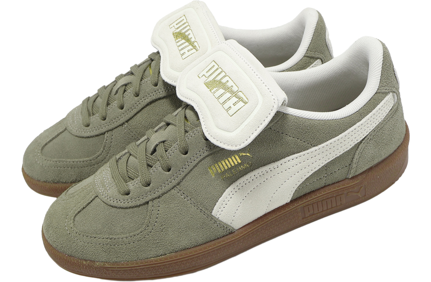 Puma Palermo Premium Suede Green / Beige