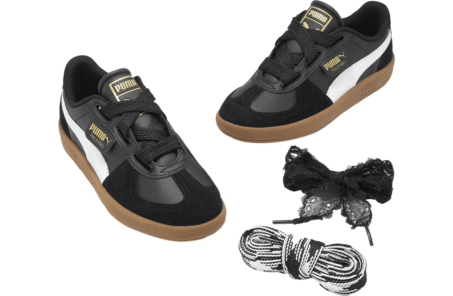 Puma Palermo Wide Lace SD WMNS Black / White - Mar 2025