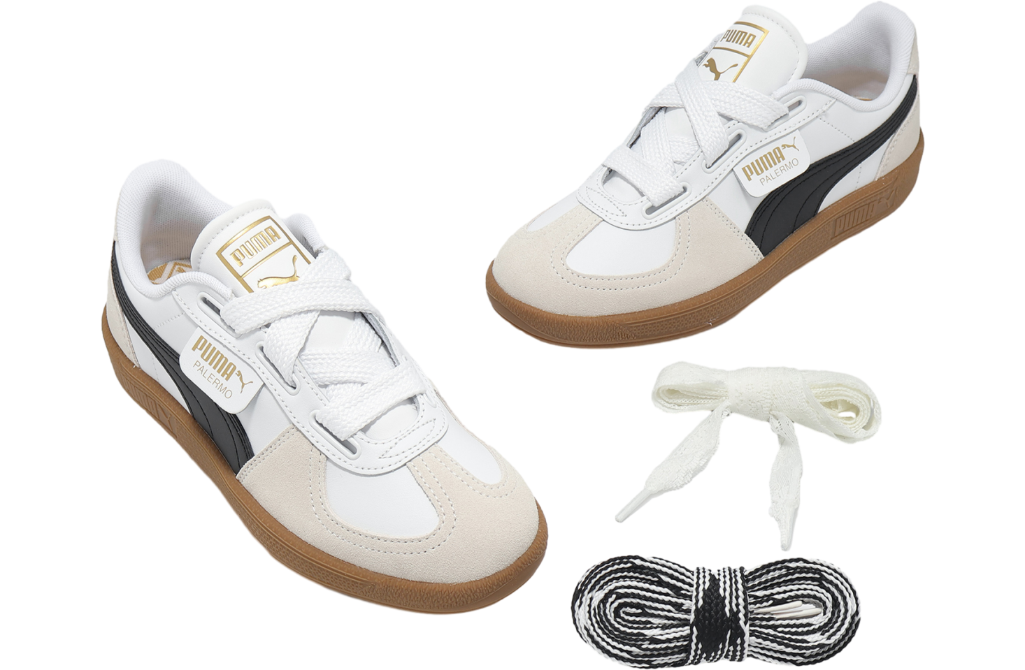 Puma Palermo Wide Lace SD WMNS White / Black - Mar 2025