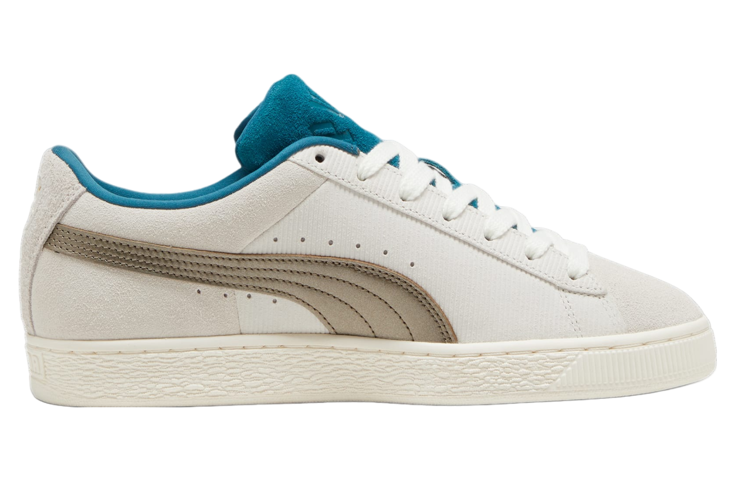 Puma Play Loud Suede Warm White / Cold Green