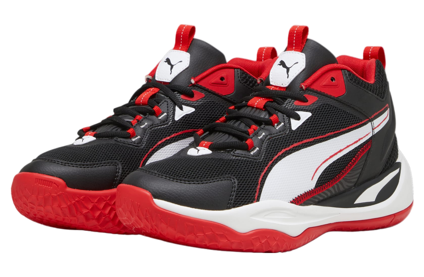 Puma Playmaker Black / For All Time Red