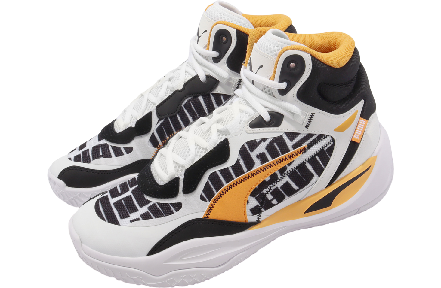 Puma Playmaker Pro Mid Block Party White / Clementine