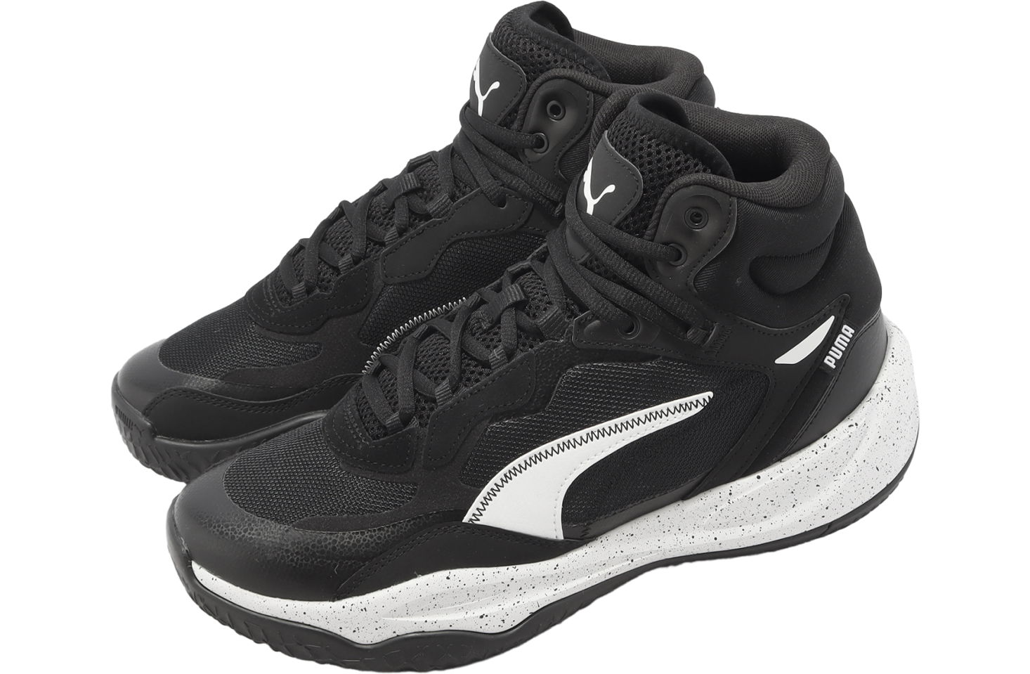 Puma Playmaker Pro Mid Splatter Black / White