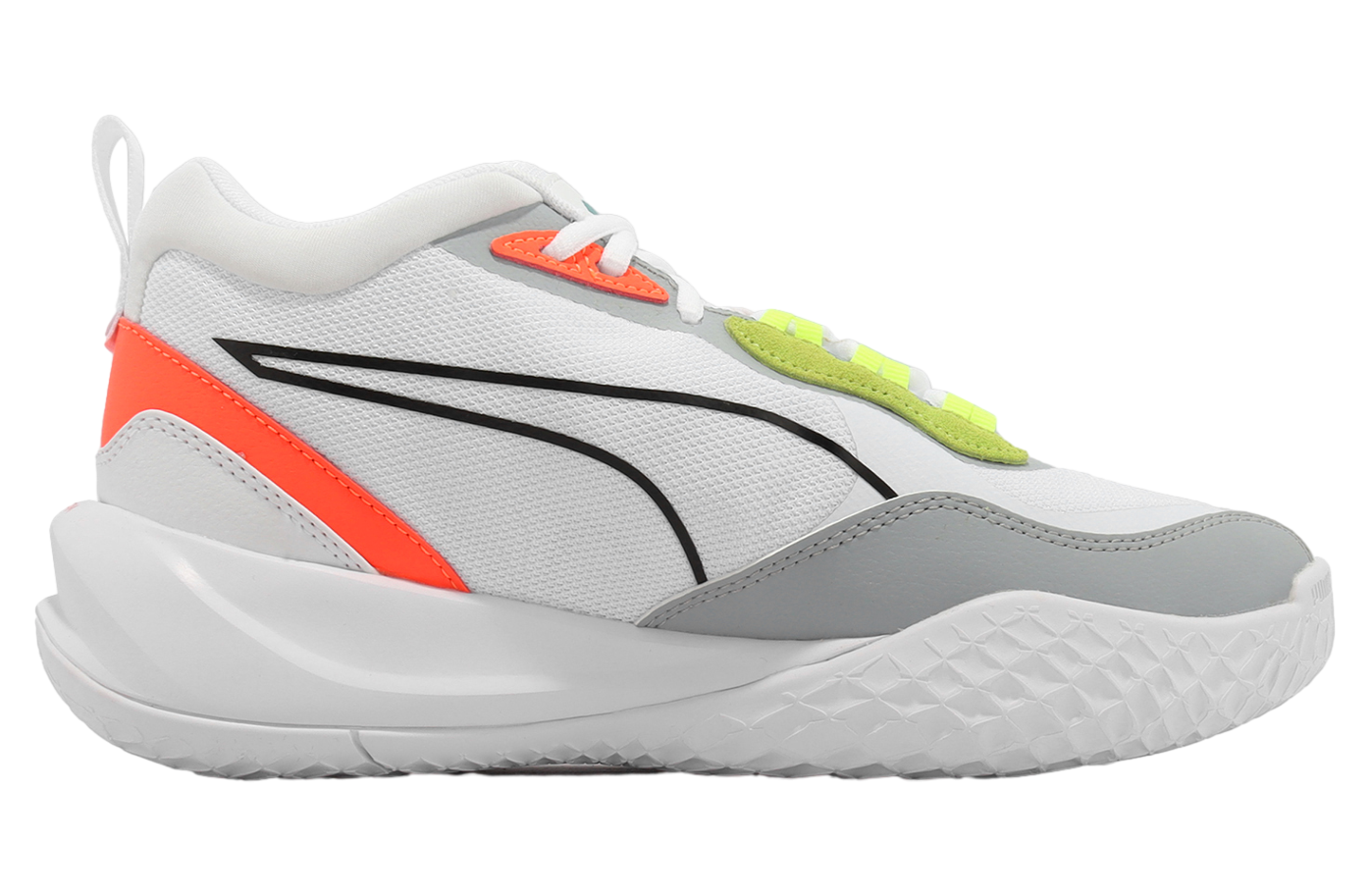 Puma Playmaker Pro White / Fiery Coral