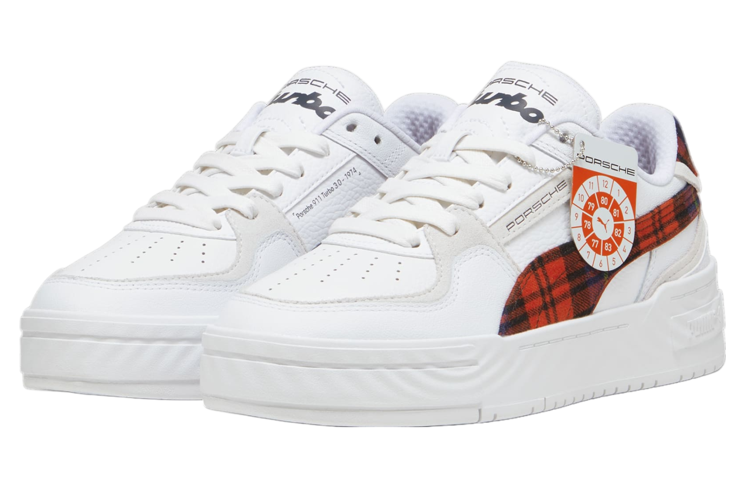 Puma Porsche Legacy Ca Pro Tartan White / Redmazing