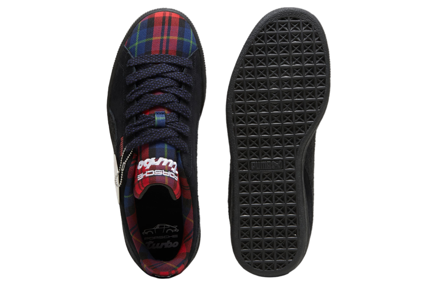 Puma Porsche Legacy Suede Classic Tartan Black / Redmazing