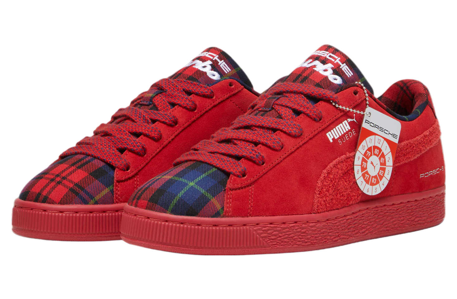 Puma Porsche Legacy Suede Classic Tartan Redmazing