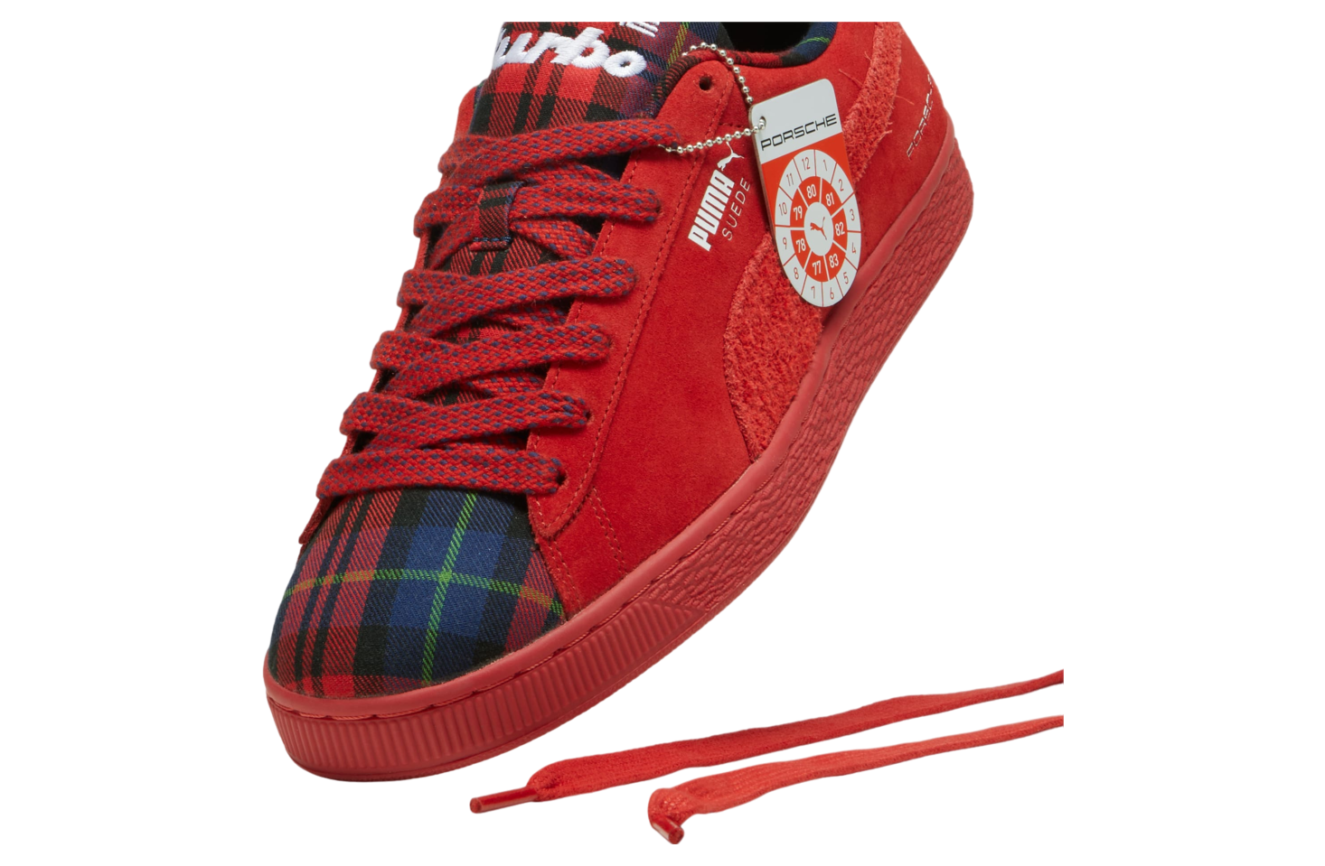 Puma Porsche Legacy Suede Classic Tartan Redmazing