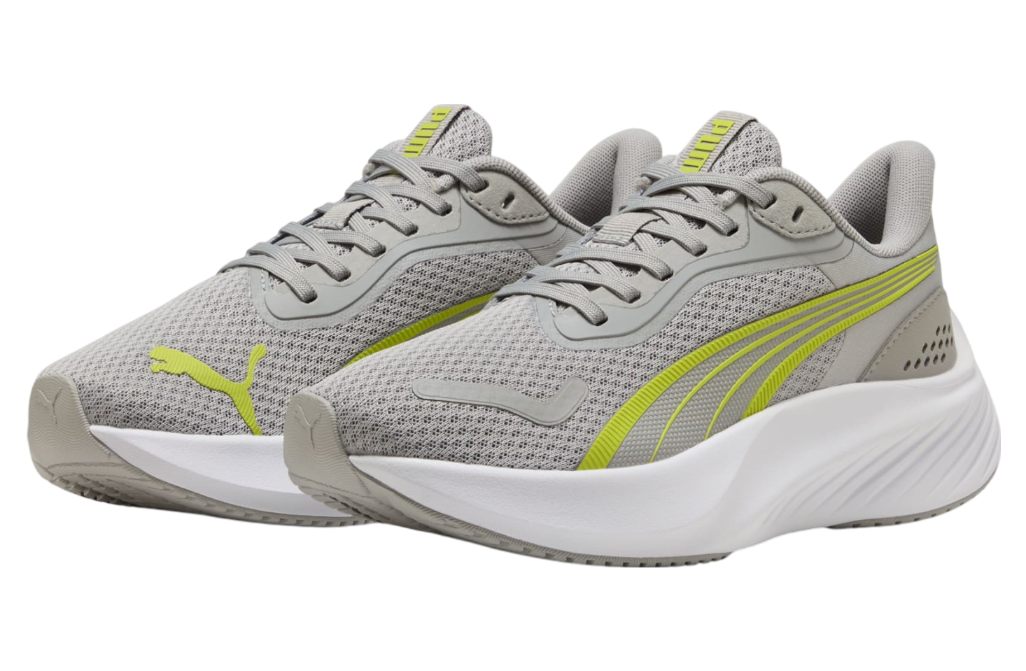 Puma Pounce Lite GS Gray Echo / Lime Smash
