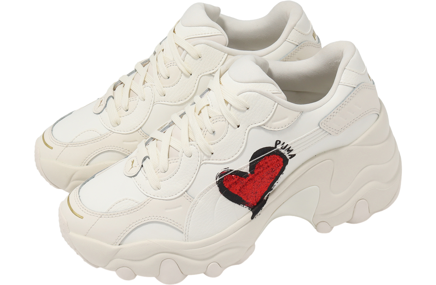 【PUMA】Pulsar Wedge CN 'Puma Logo - Hearts' 厚底 スニーカー WMNS) Pulsar Wedge CN 'PUMA Logo - Hearts' 385252-01