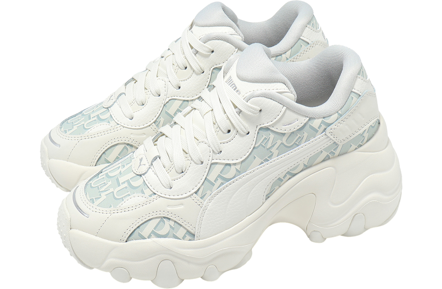 国内配送 PUMA W PULSAR WEDGE MONOGRAM FROSTED IVORY Puma WMNS Pulsar Wedge Pearl Frosted Ivory Puma White 402239