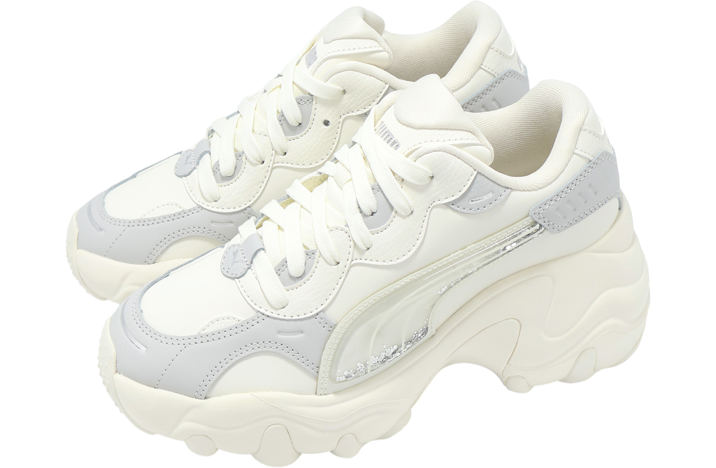 Puma Pulsar Wedge Sequin WMNS Warm White / Glacial Gray