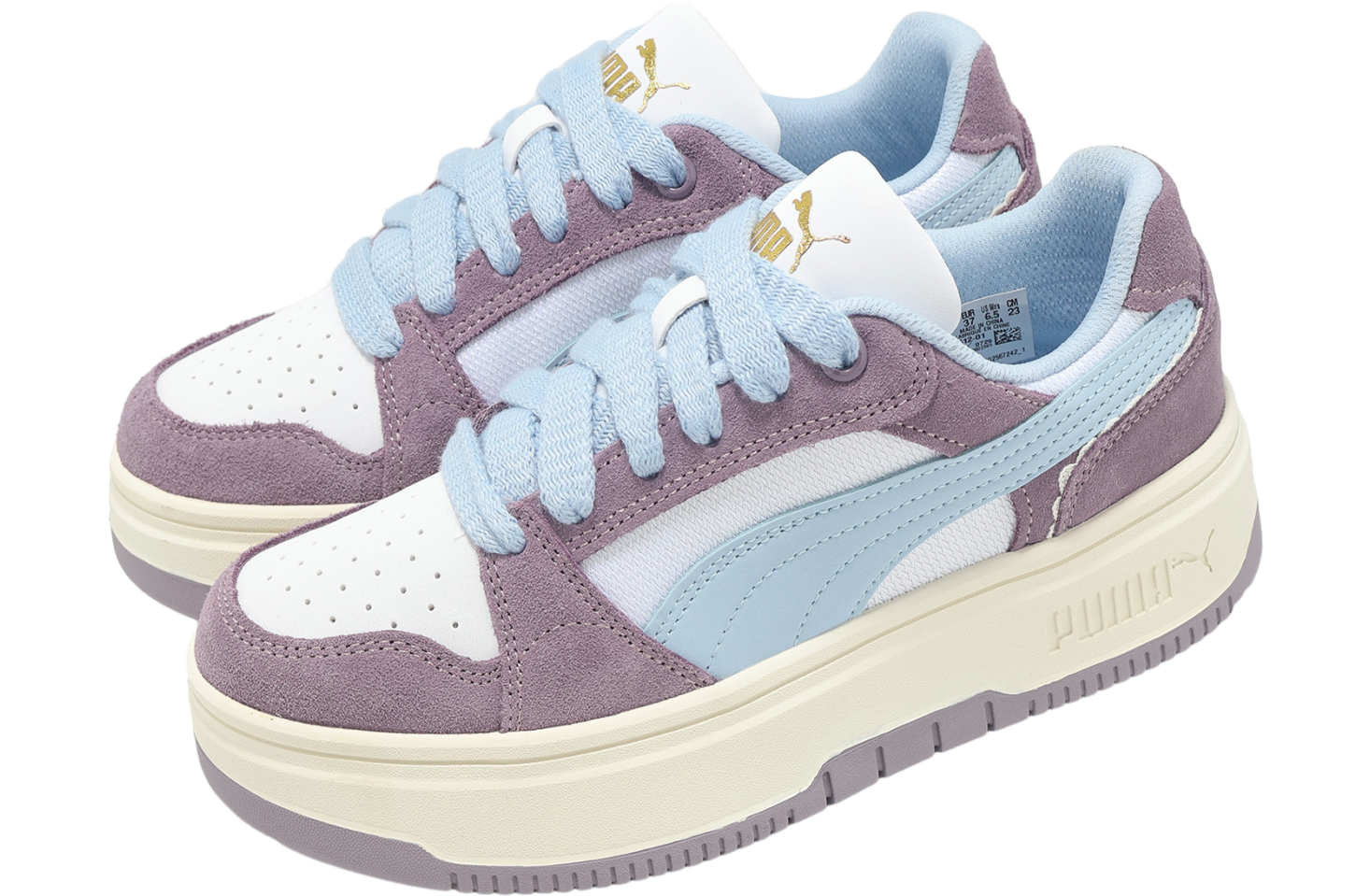 Puma Rebound Femme Low Memoires WMNS White / Purple