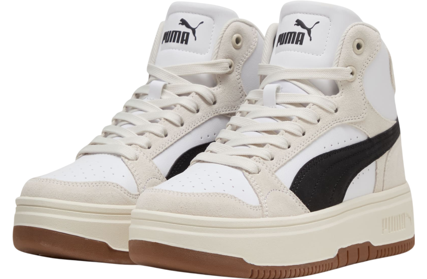 Puma Rebound Femme Mid Suede Wmns White / Black