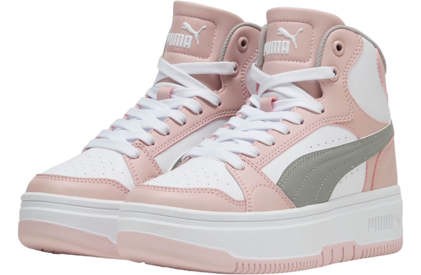 Puma Rebound Femme Mid WMNS White / Gray Echo