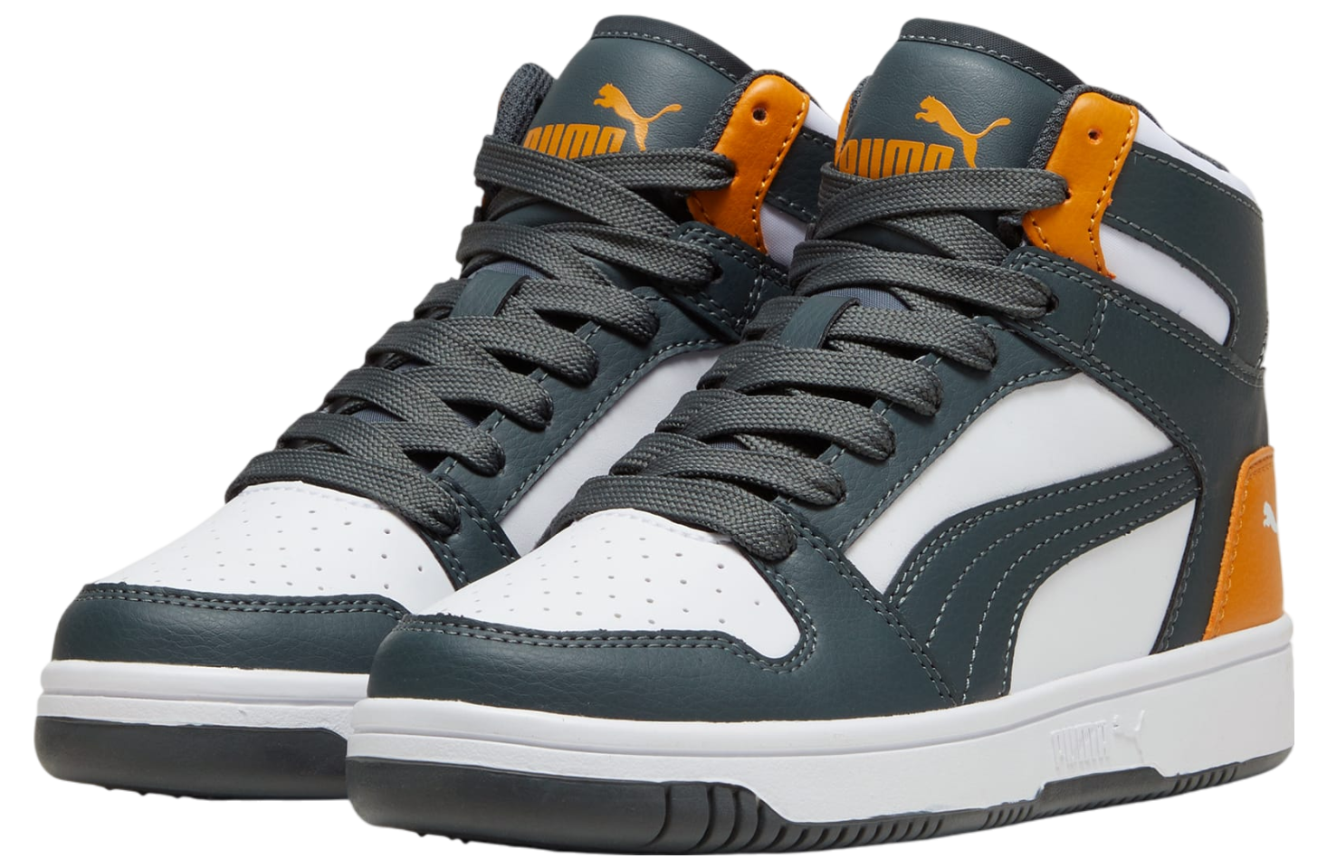 Puma Rebound Layup Mid GS Mineral Gray / White