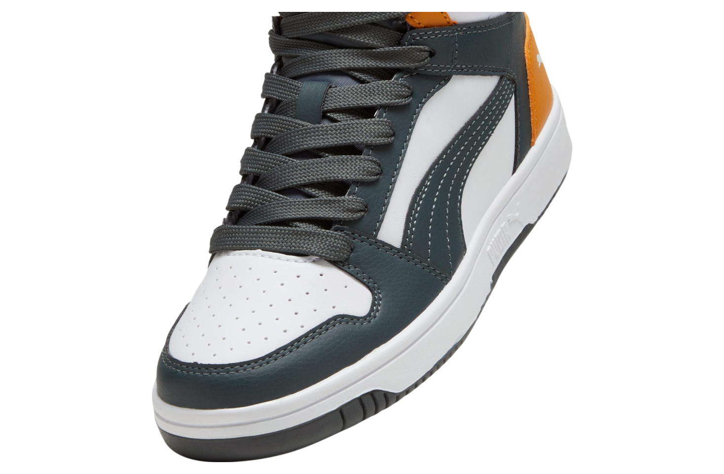 Puma Rebound Layup Mid GS Mineral Gray / White