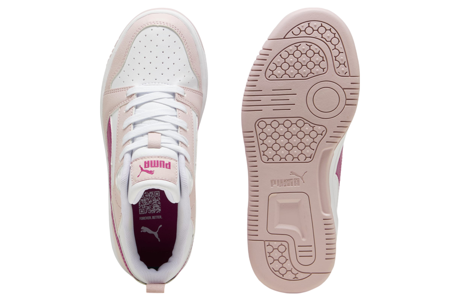 Puma Rebound V6 Lo GS Mauve Mist / Magenta Gleam