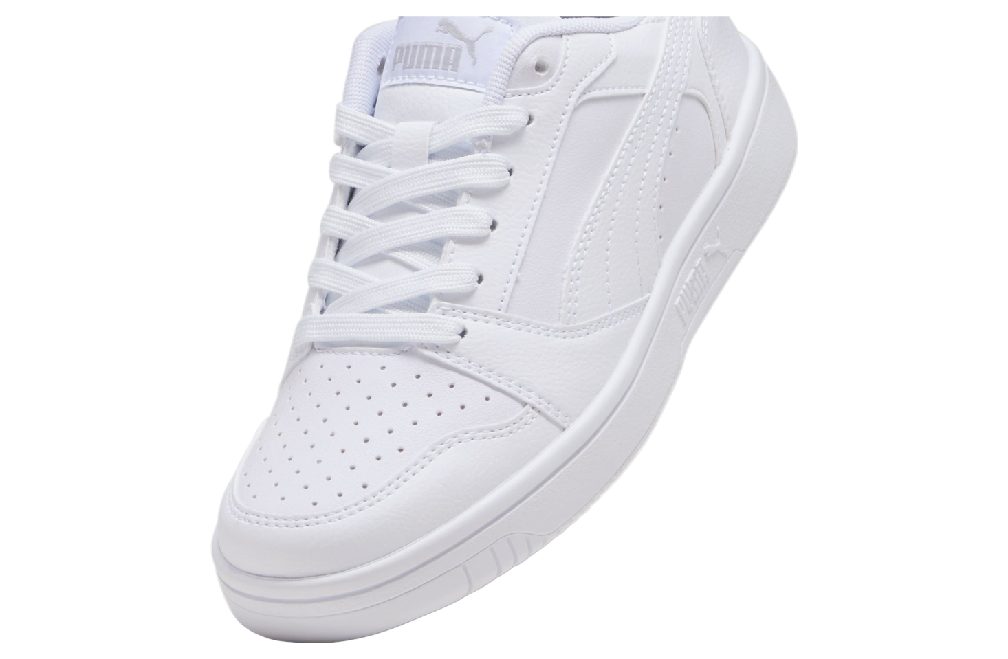 Puma Rebound V6 Lo GS White / Cool Light Gray