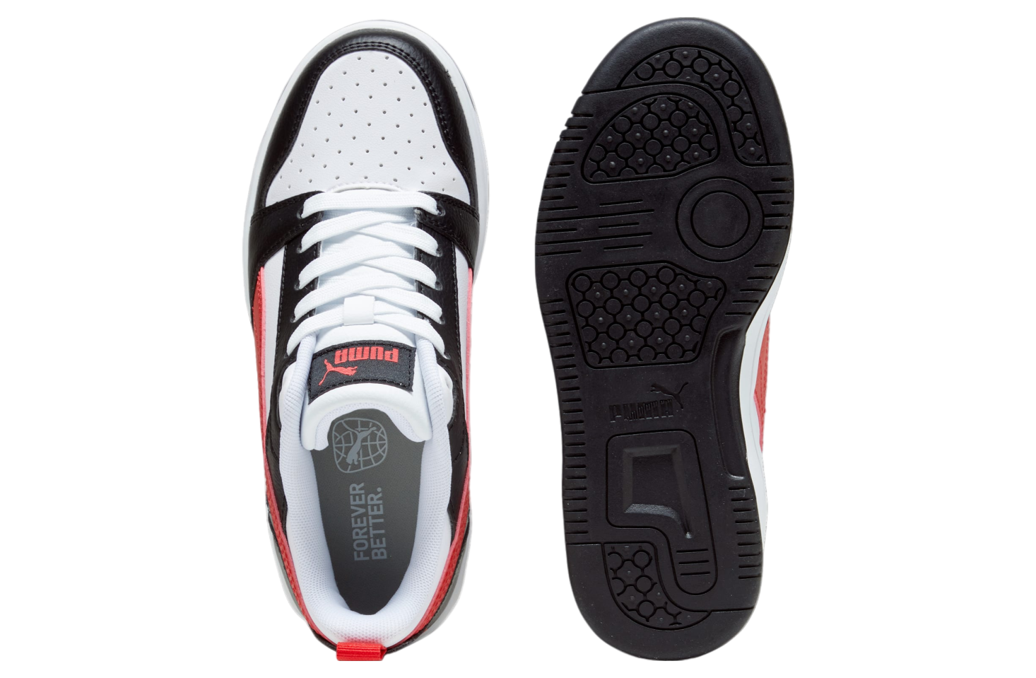 Puma Rebound V6 Lo GS White / For All Time Red