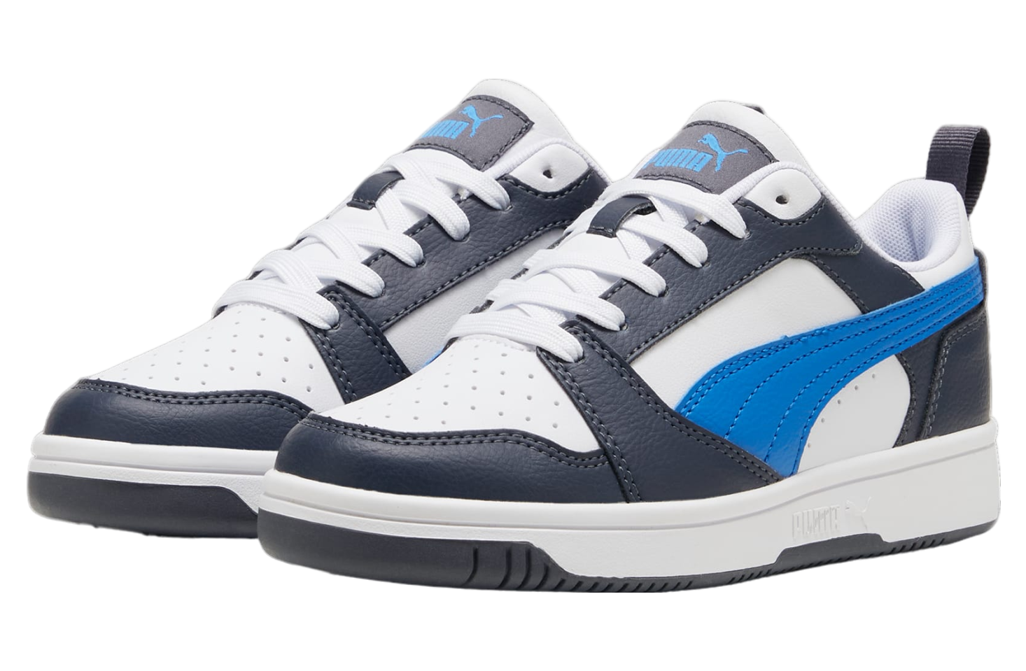 Puma Rebound V6 Lo GS White / Hyperlink Blue