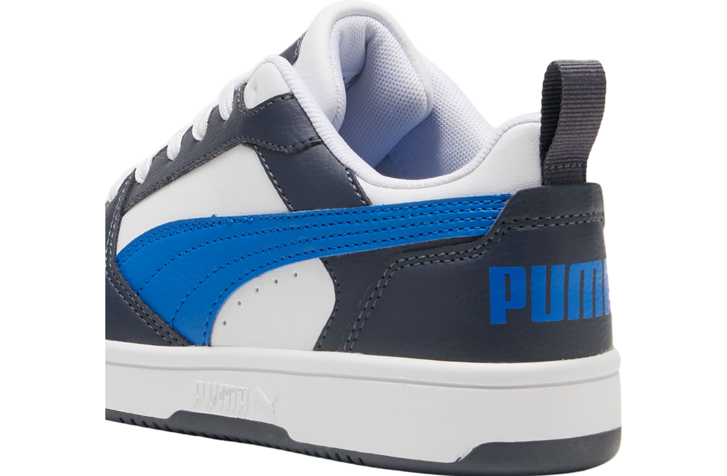 Puma Rebound V6 Lo GS White / Hyperlink Blue