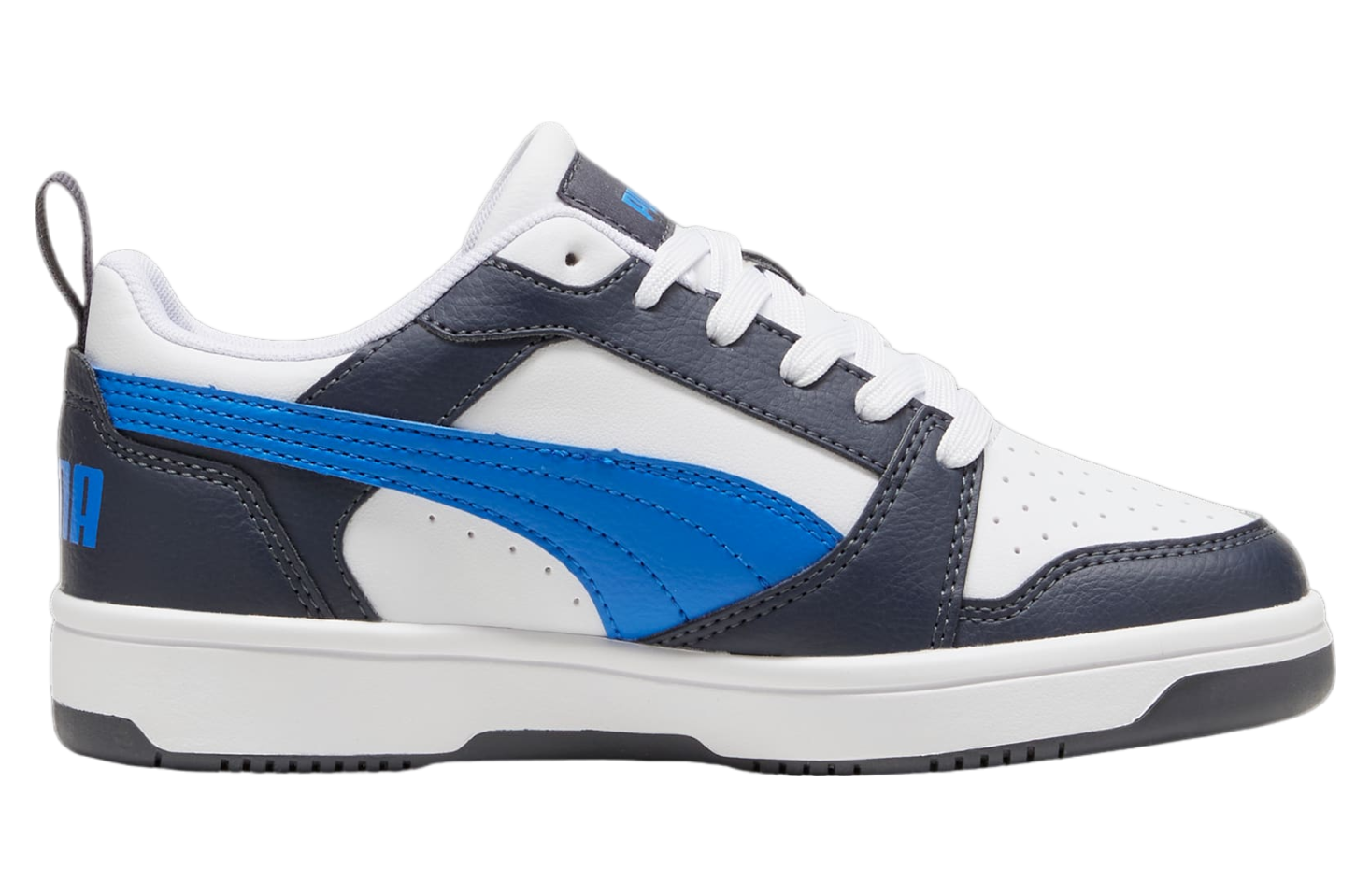 Puma Rebound V6 Lo GS White / Hyperlink Blue