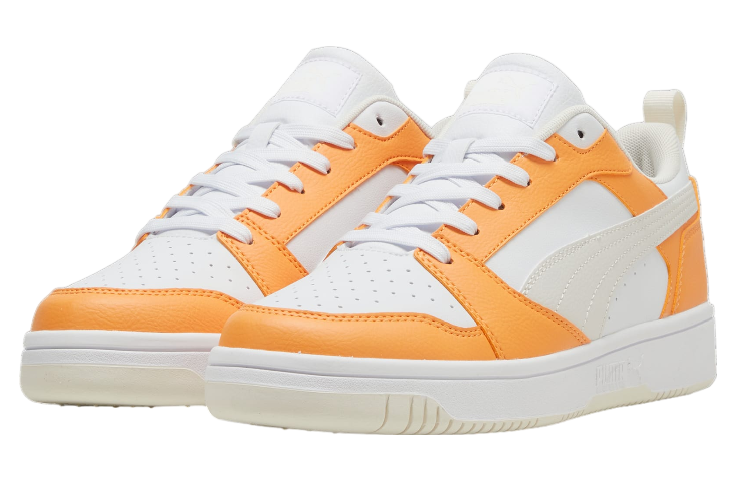 Puma Rebound V6 Low Clementine / White