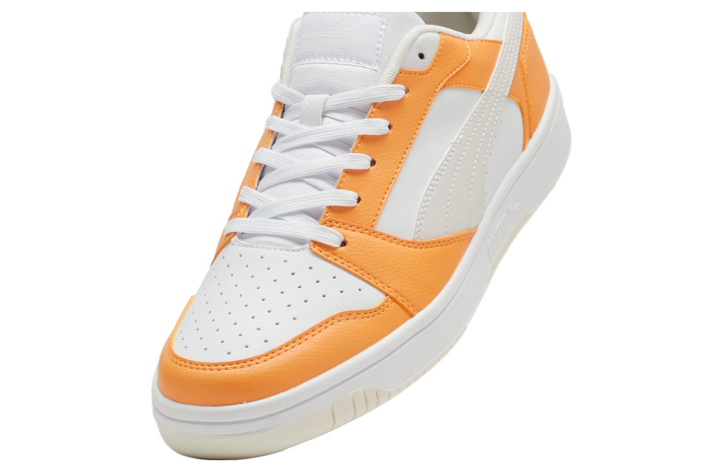 Puma Rebound V6 Low Clementine / White