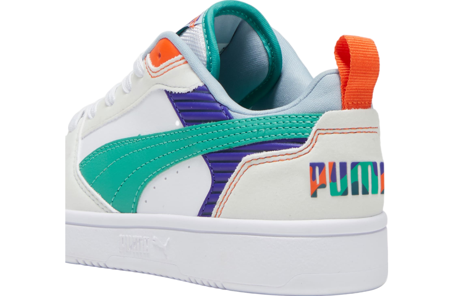 Puma Rebound V6 Low Ready, Set, Better GS Vapor Gray / Jade Frost