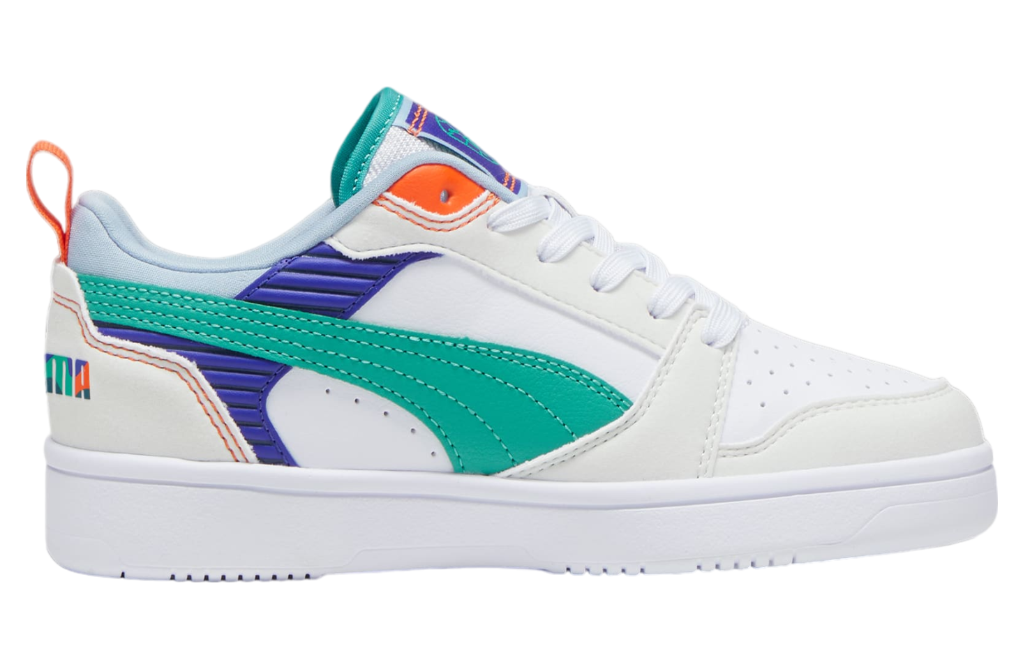 Puma Rebound V6 Low Ready, Set, Better GS Vapor Gray / Jade Frost