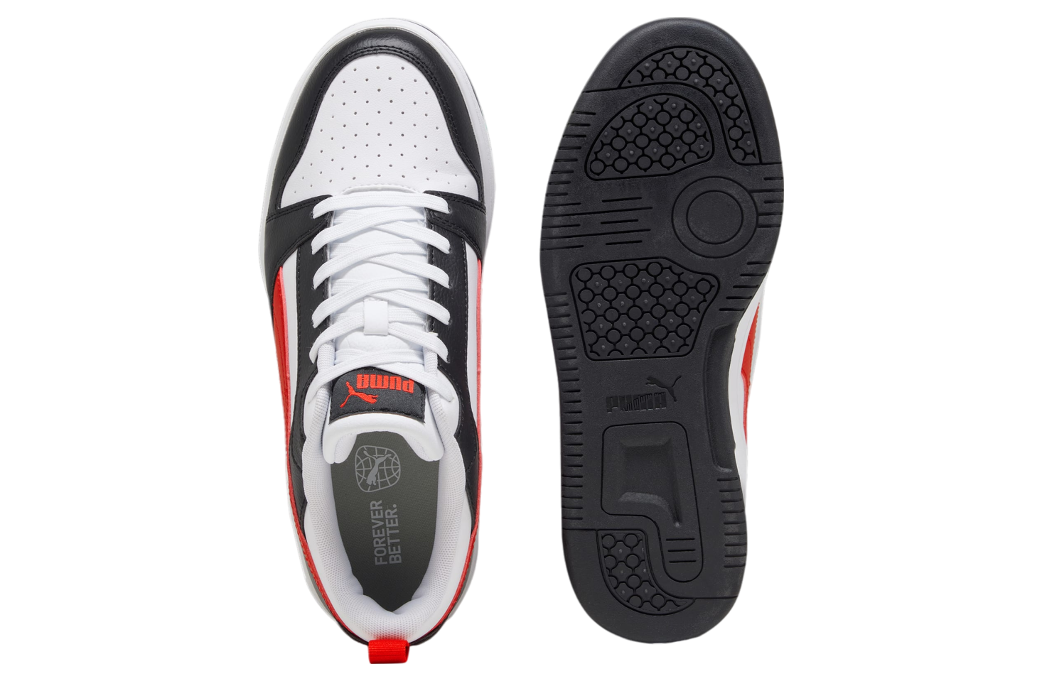 Puma Rebound V6 Low White / For All Time Red