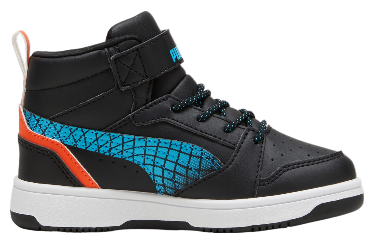 Puma Rebound V6 Mid GS Black / Flame Flicker