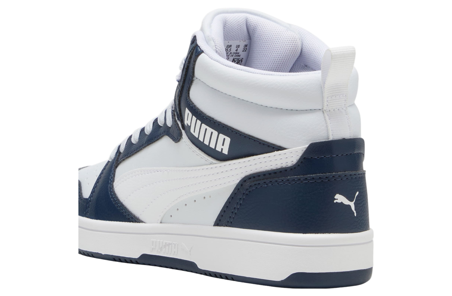 Puma Rebound V6 Mid GS Club Navy / White