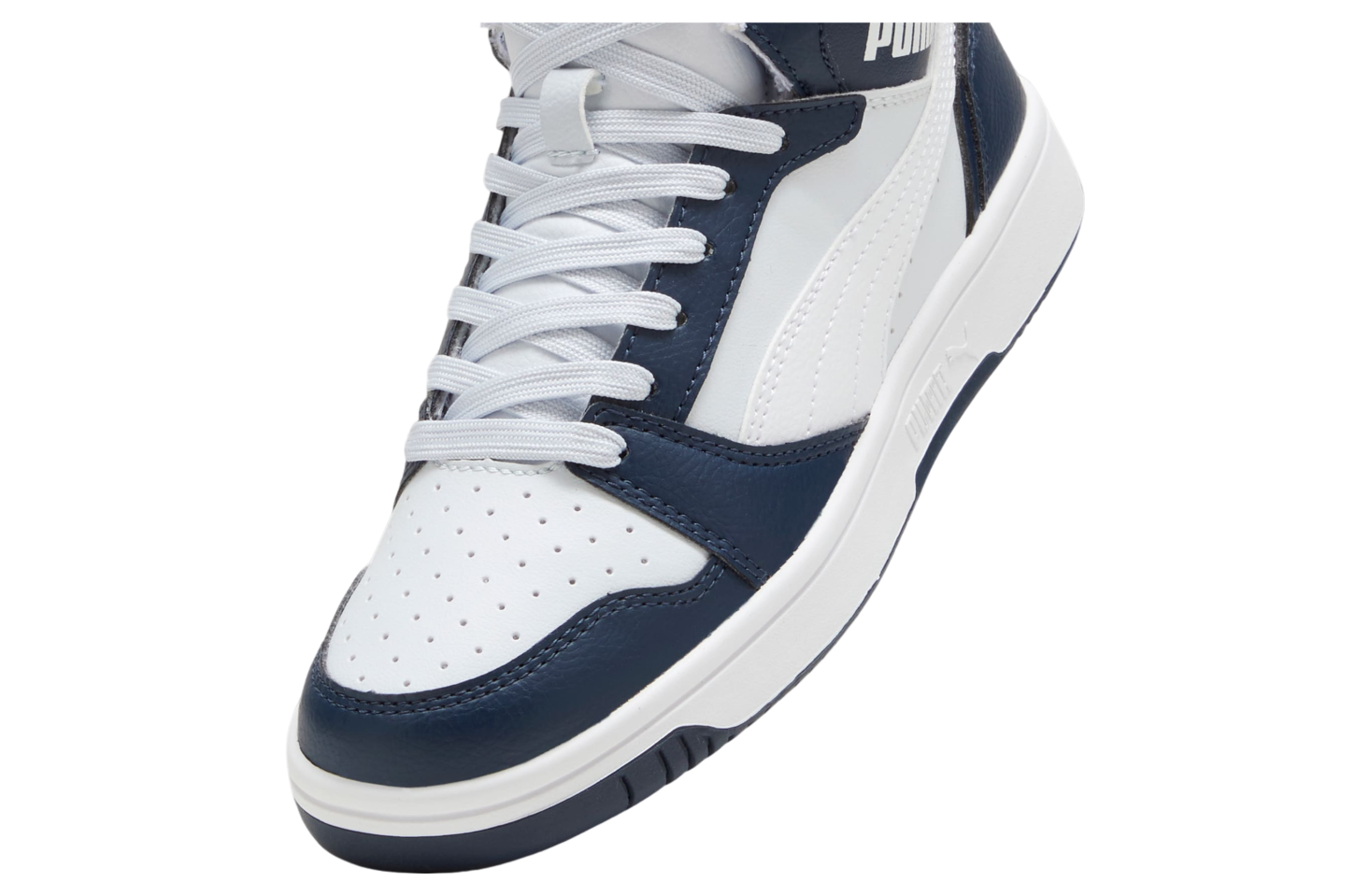 Puma Rebound V6 Mid GS Club Navy / White