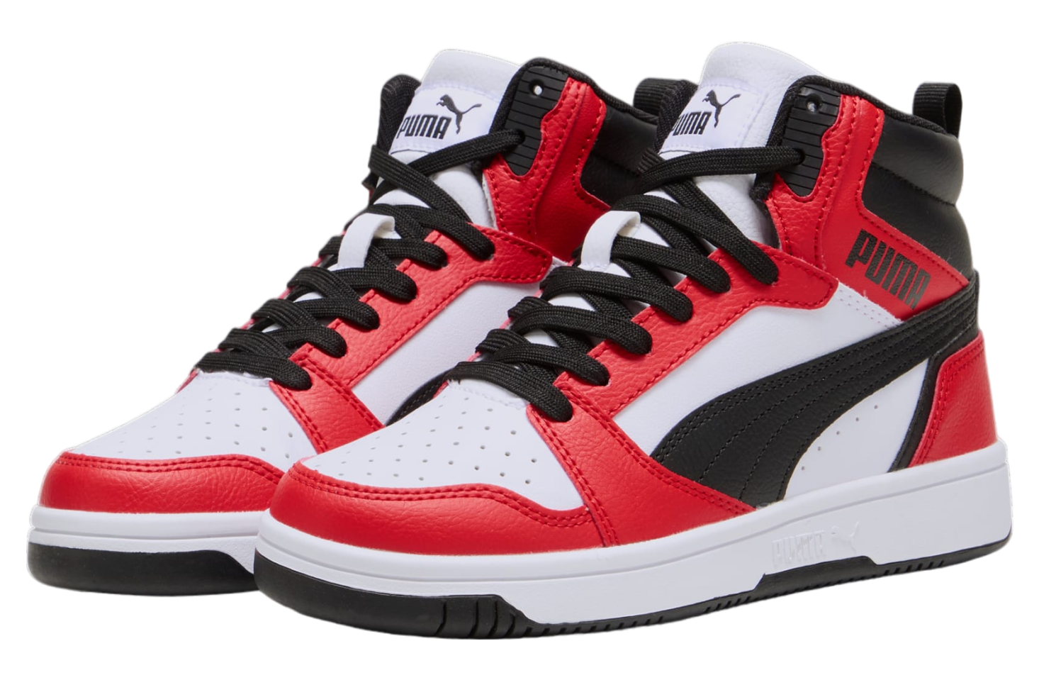 Puma Rebound V6 Mid GS White / Black / Red