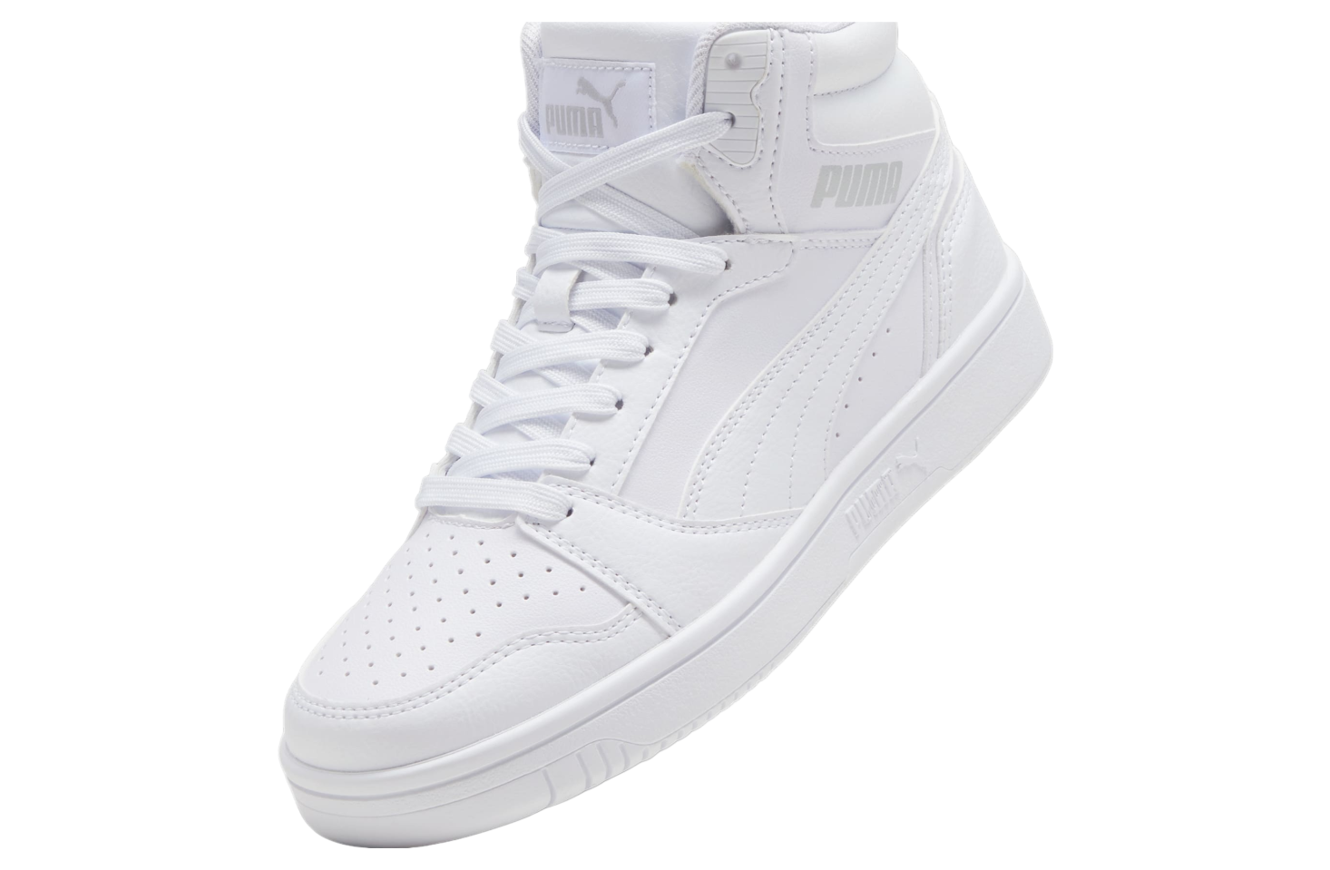 Puma Rebound V6 Mid GS White / Cool Light Gray