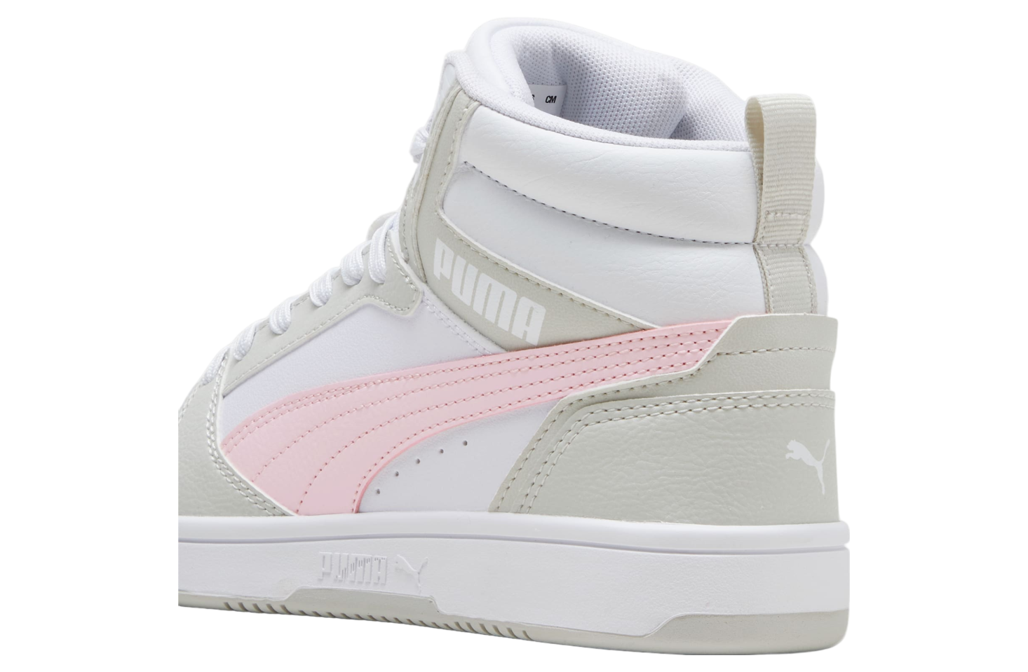 Puma Rebound V6 Mid GS White / Frosty Pink