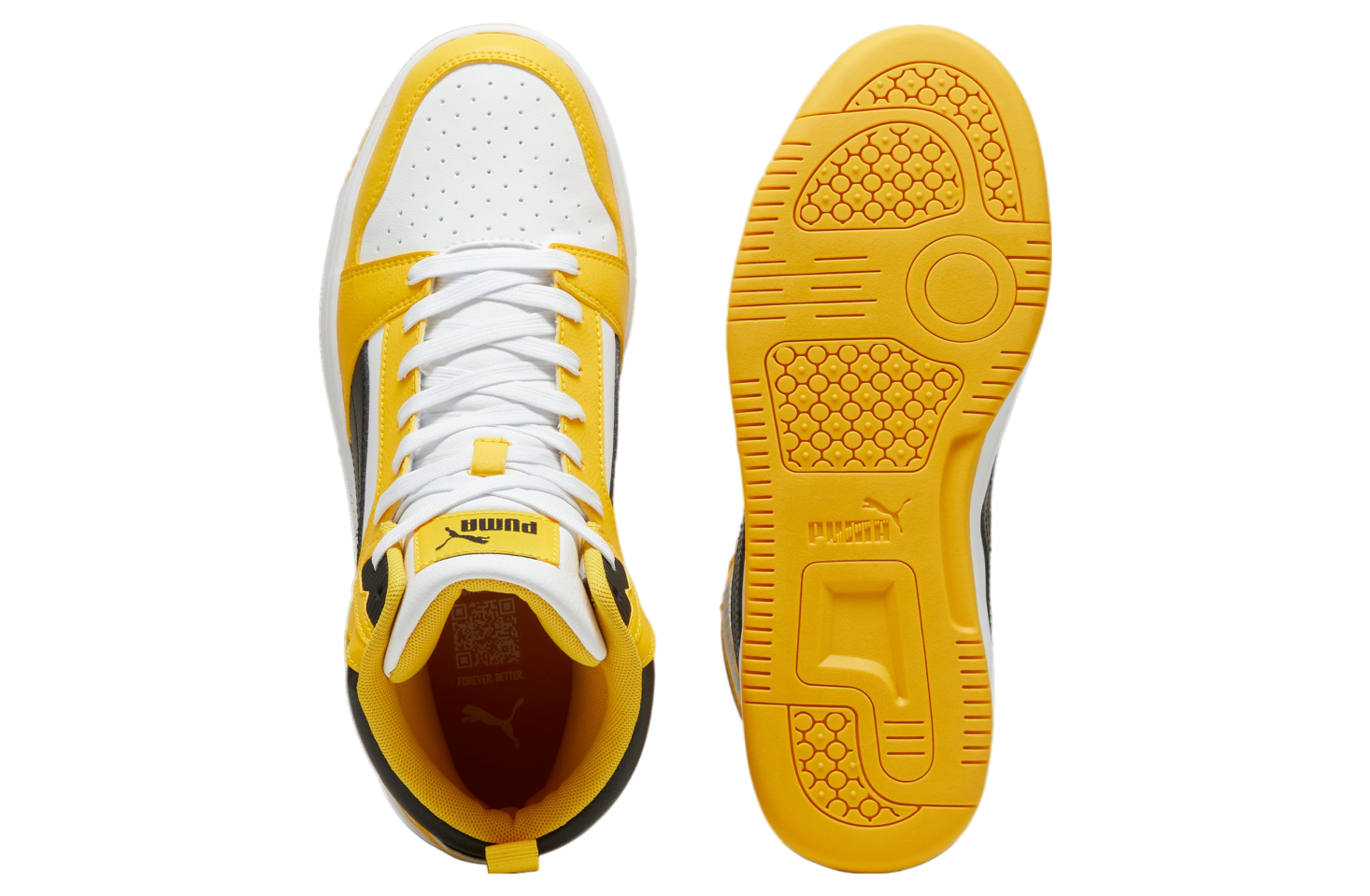 Puma Rebound White / Yellow Sizzle