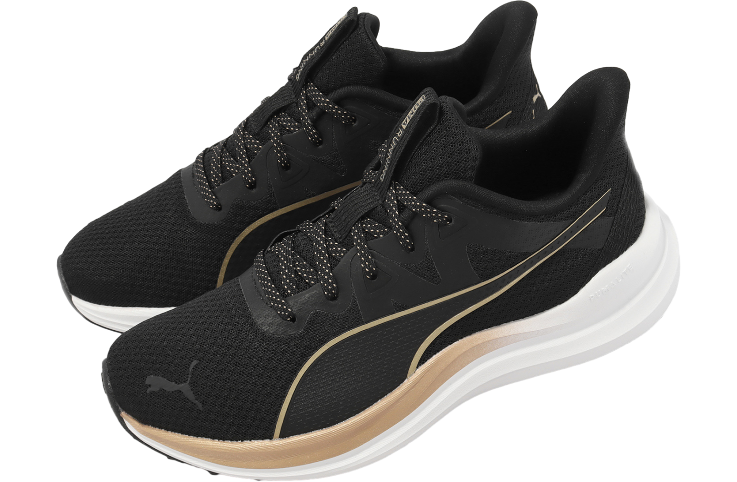 Puma Reflect Lite Molten Metal WMNS Black / Team Gold