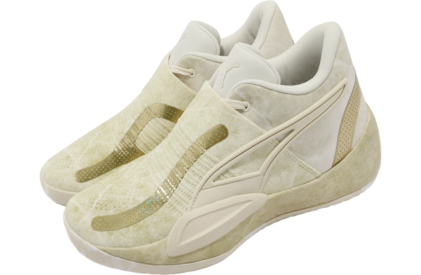 Puma Rise Nitro Nephrite Frosted Ivory / Metallic Gold