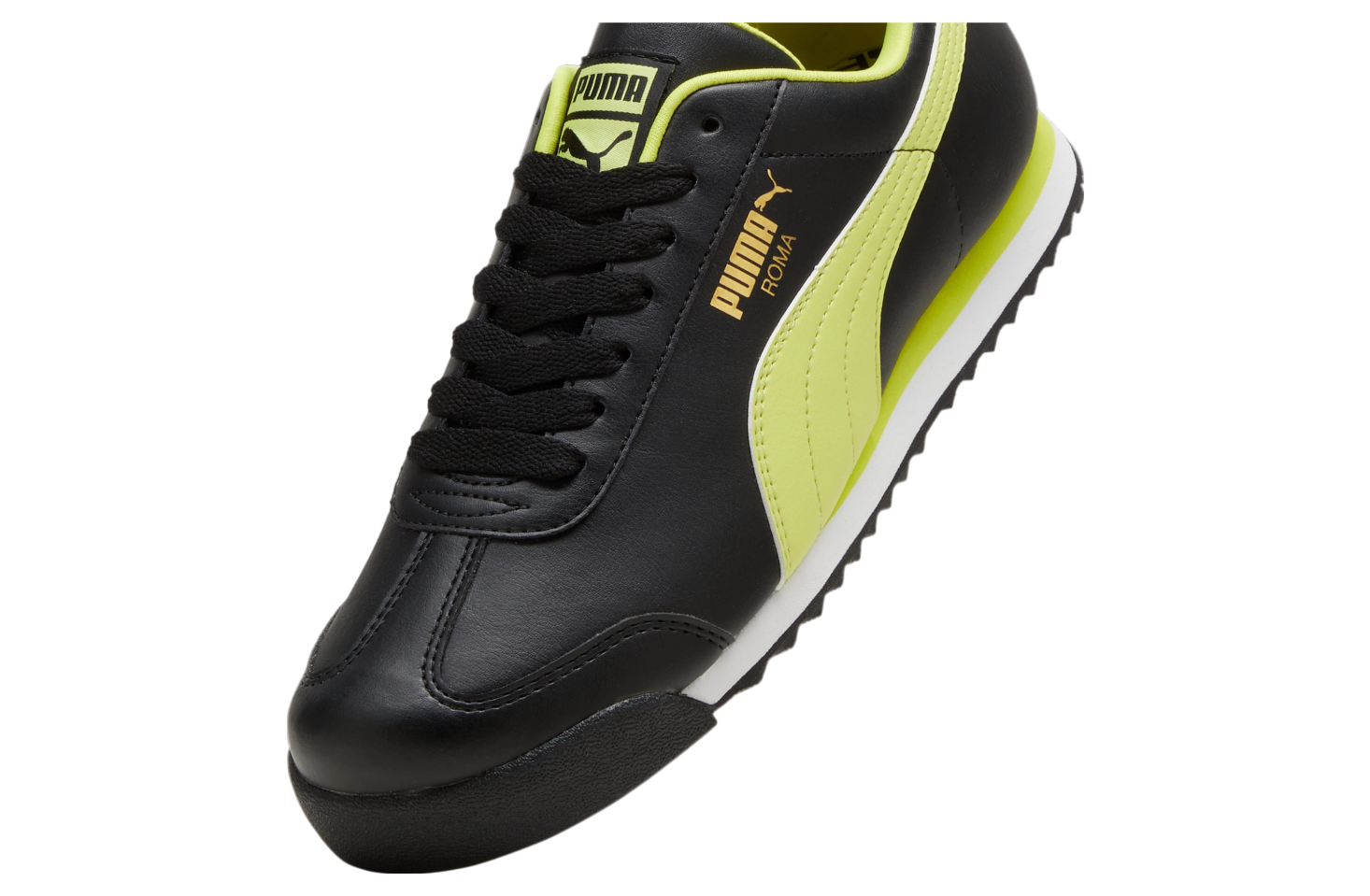 Puma Roma Basic Black Lime Sheen Jun 2024 369571 53 KicksOnFire