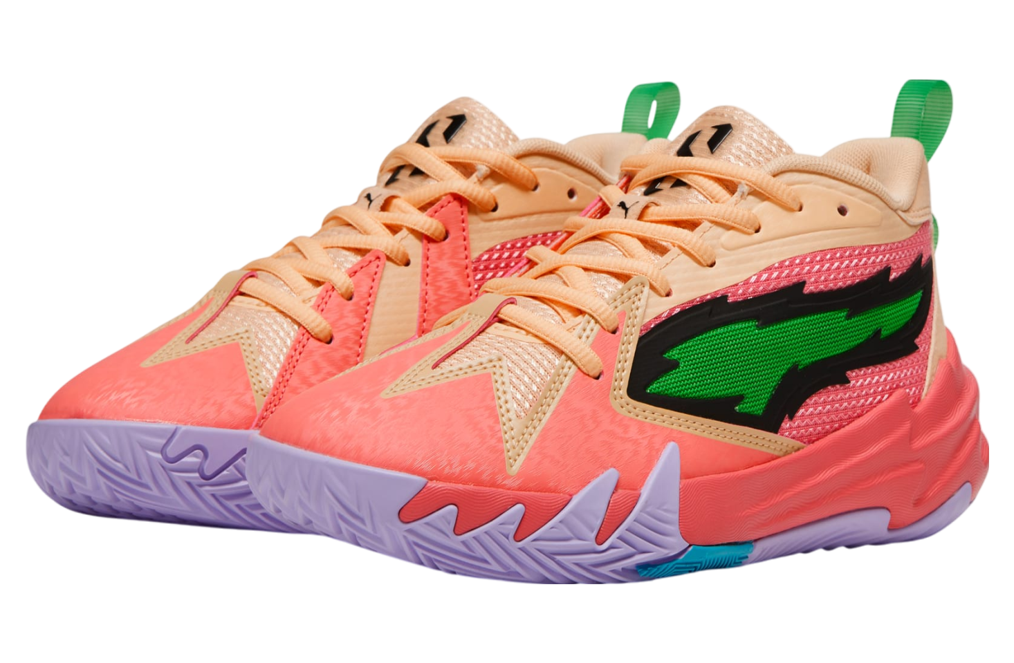 Puma Scoot Zeros Georgia Peach GS Passionfruit / Green