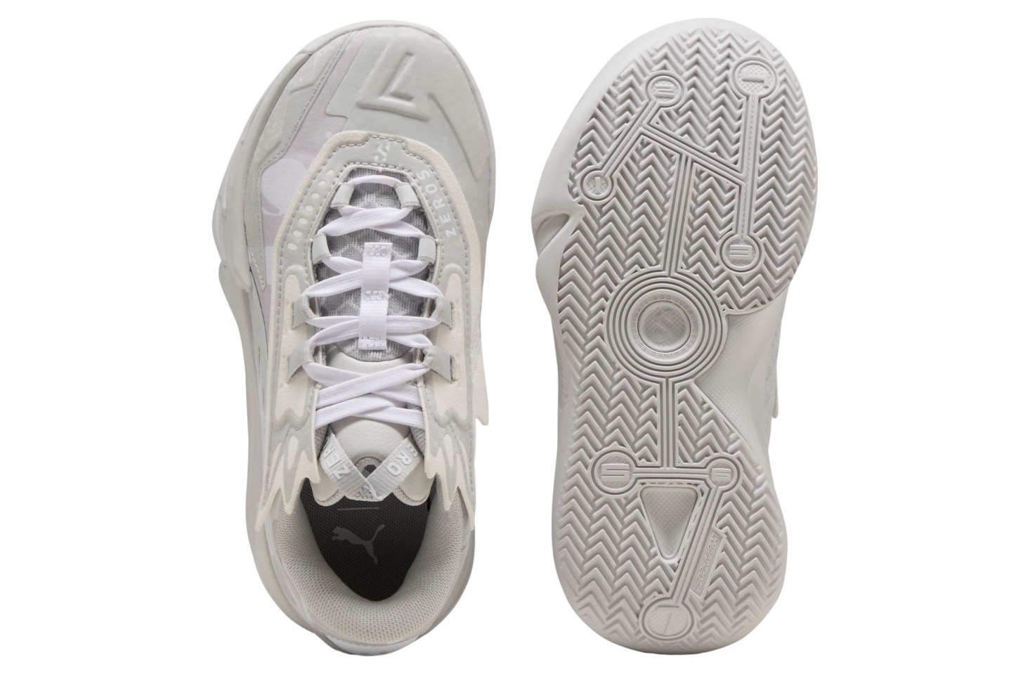 Puma Scoot Zeros Ii Gs Glacial Gray / White